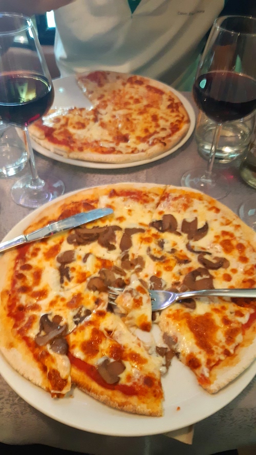 Pizza en Venecia